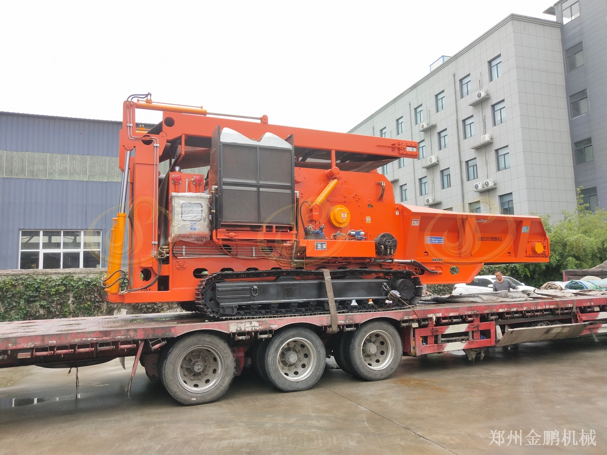 郑州金鹏移动树根破碎机价格分析与移动转场作业配置参考
