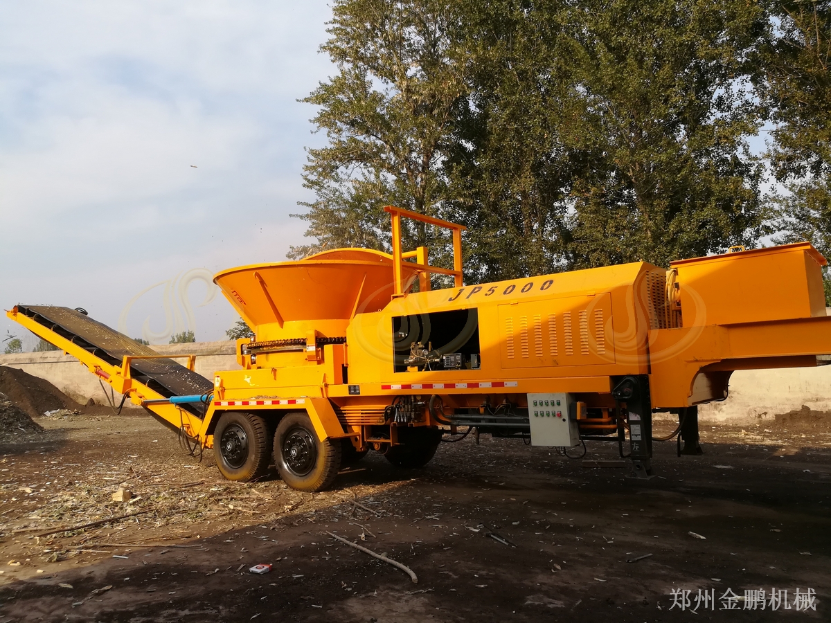 郑州金鹏树根破碎机设备配置与树根树墩预粉碎处理方案