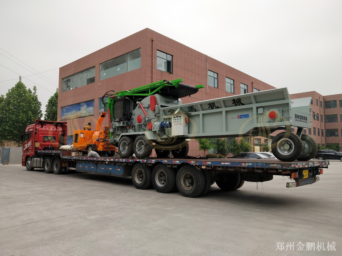郑州金鹏树枝破碎机在园林修剪废弃物处理中的应用